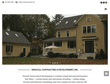 Tablet Screenshot of driscollcontracting.com